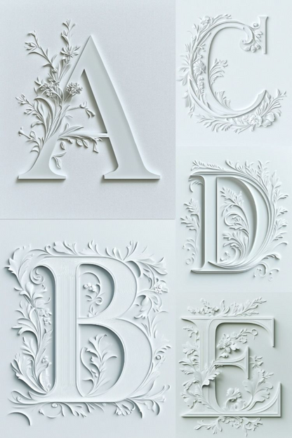 The Wedding Alphabet - Stock Images