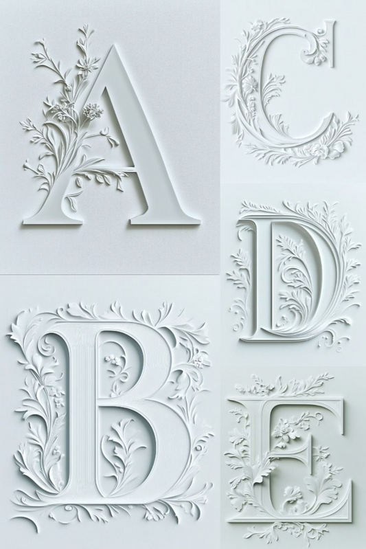 The Wedding Alphabet - Stock Images