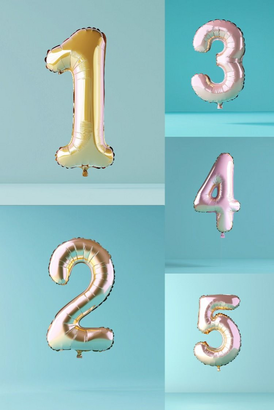 Balloon Numbers - Stock Images