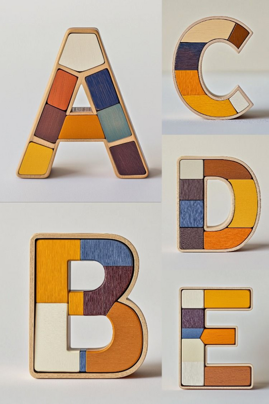 The Puzzle Alphabet - Stock Images