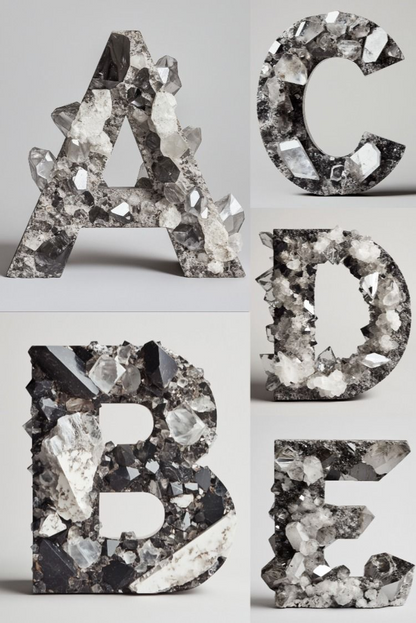 The Rocky Alphabet - Stock Images