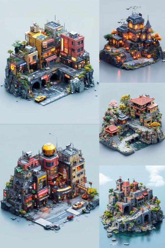 Isometric Worlds - Stock Images