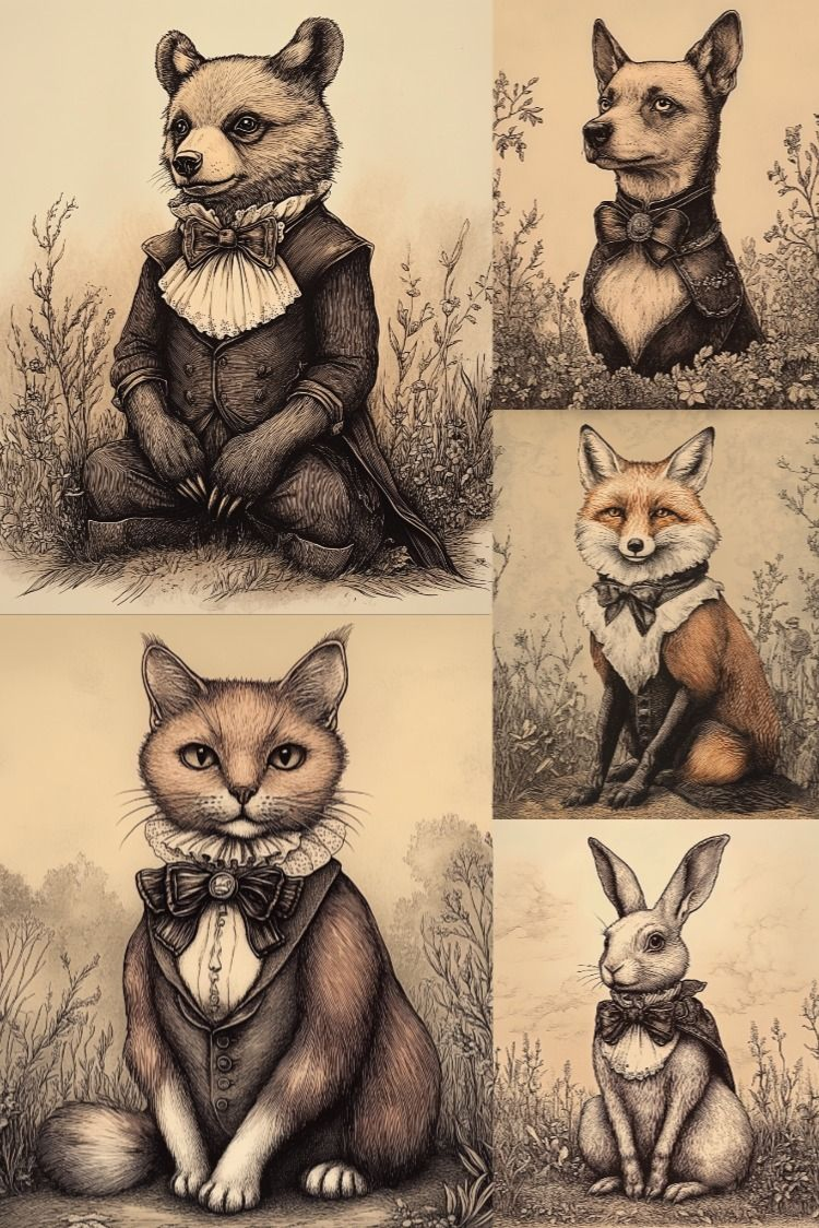 Victorian Animals - Stock Images