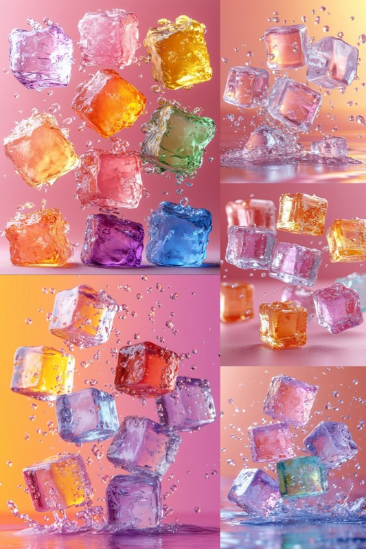 Ice Cubes - Stock Images