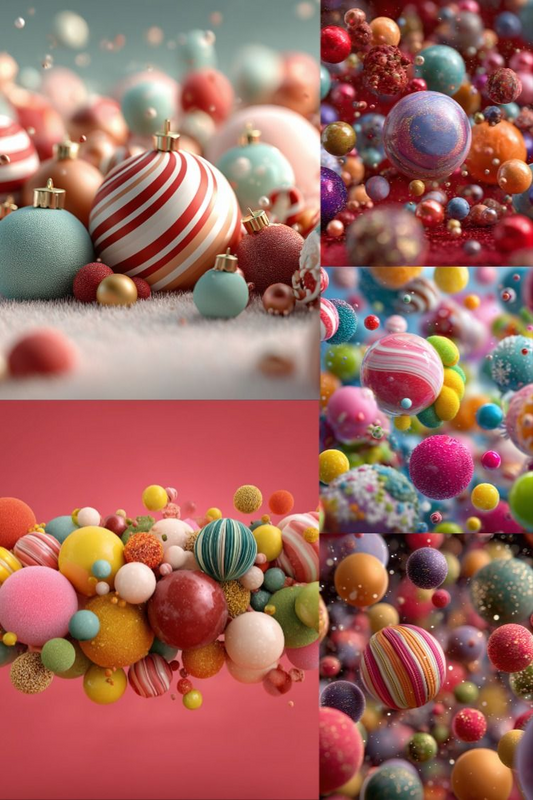 Xmas Baubles - Stock Images