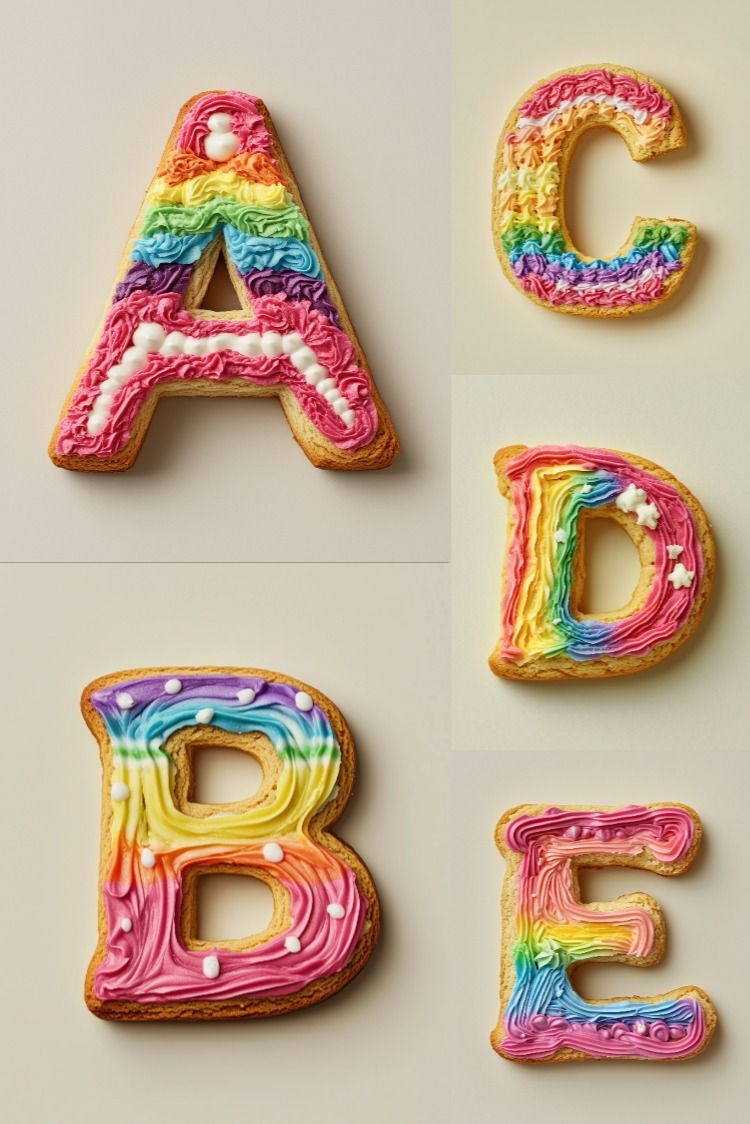 The Cookie Alphabet - Stock Images