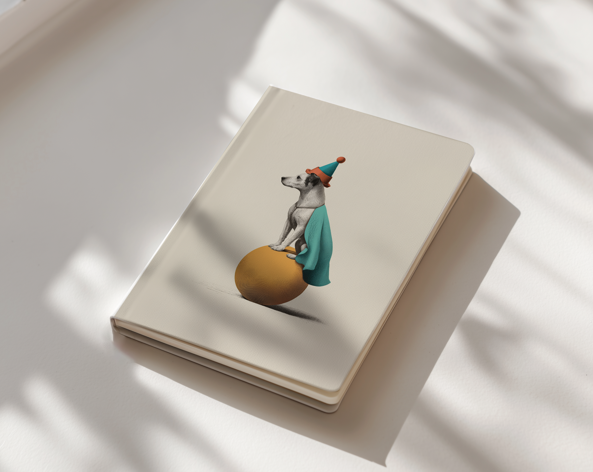 vintage circus dog - journal notebook