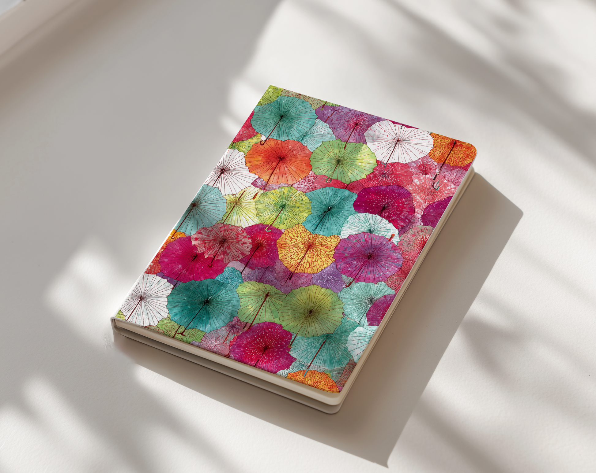 Umbrellas - Physical Journal Notebook