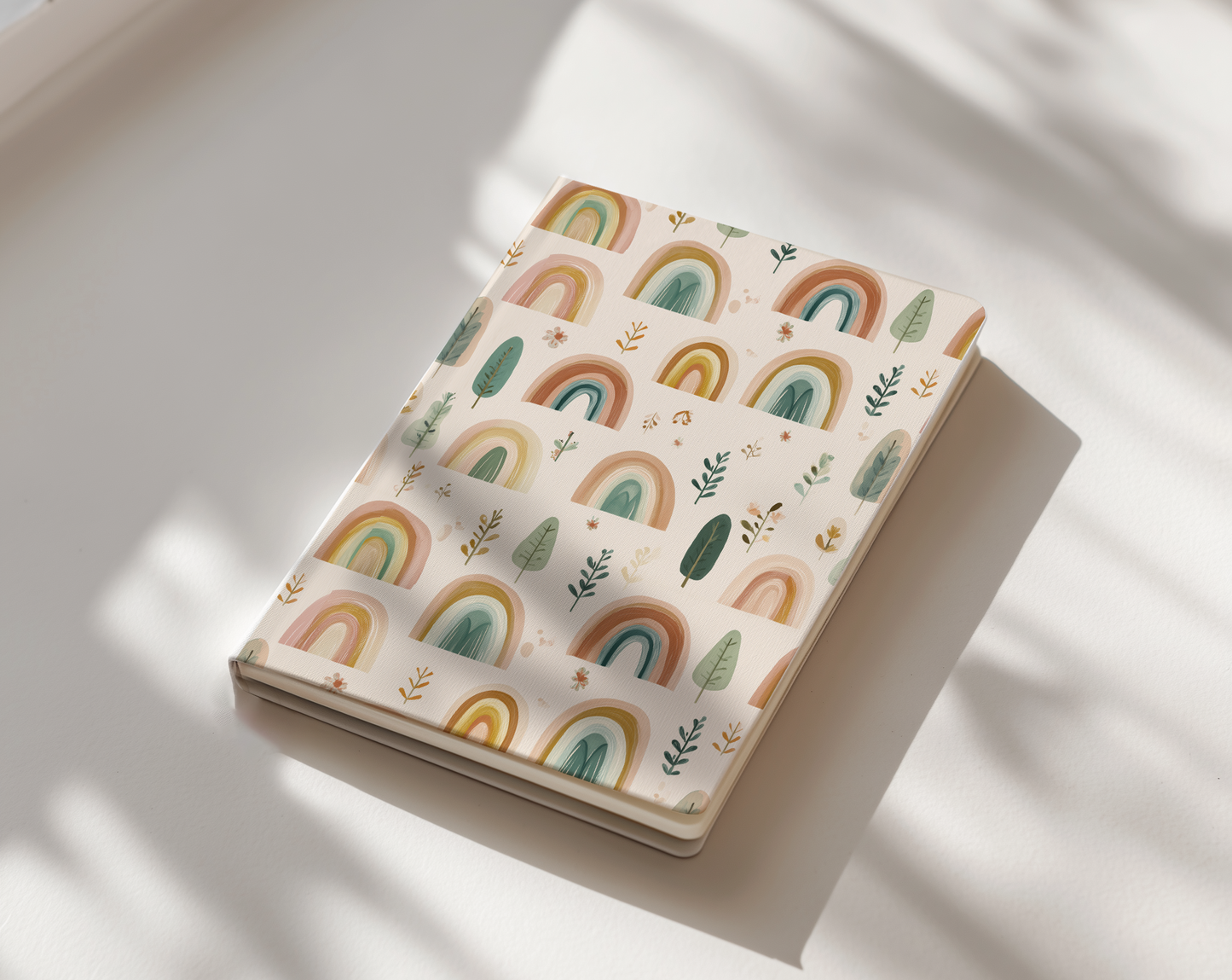 rainbow pattern - notebook journal
