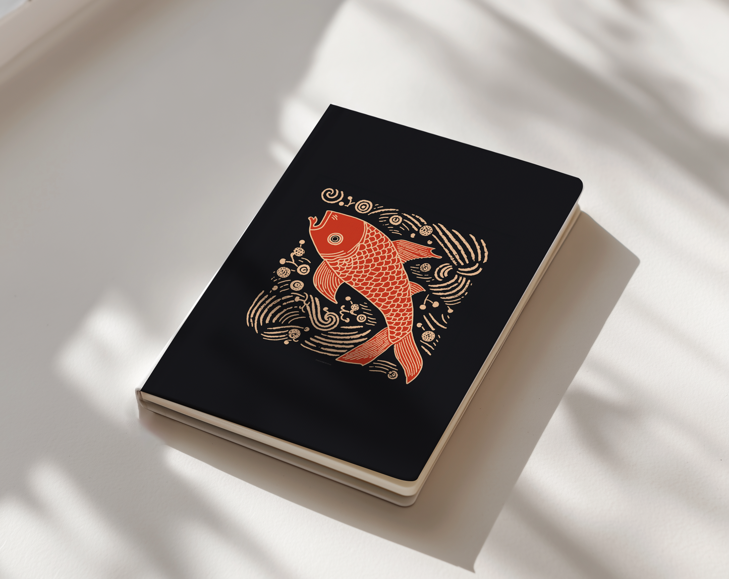 Stamped Fish journal notebook