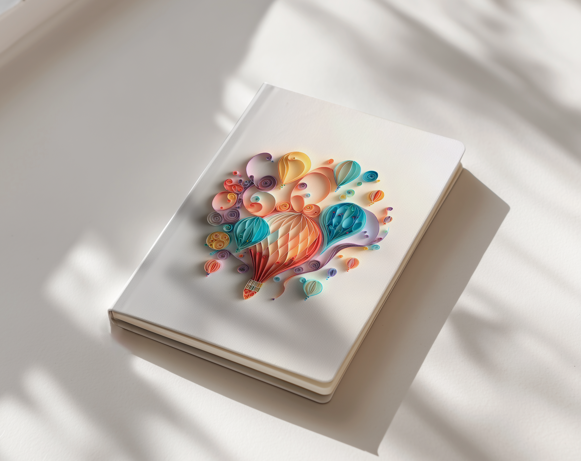 hot air balloons journal notebook