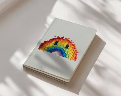 post it rainbow journal notebook