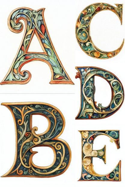 Manuscript Letters - Stock Images