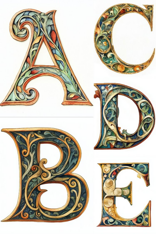 Manuscript Letters - Stock Images