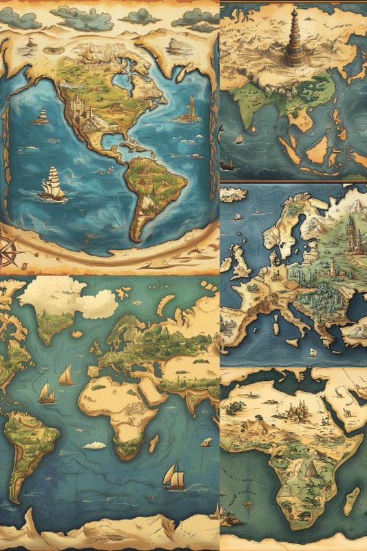 World Maps - Stock Images