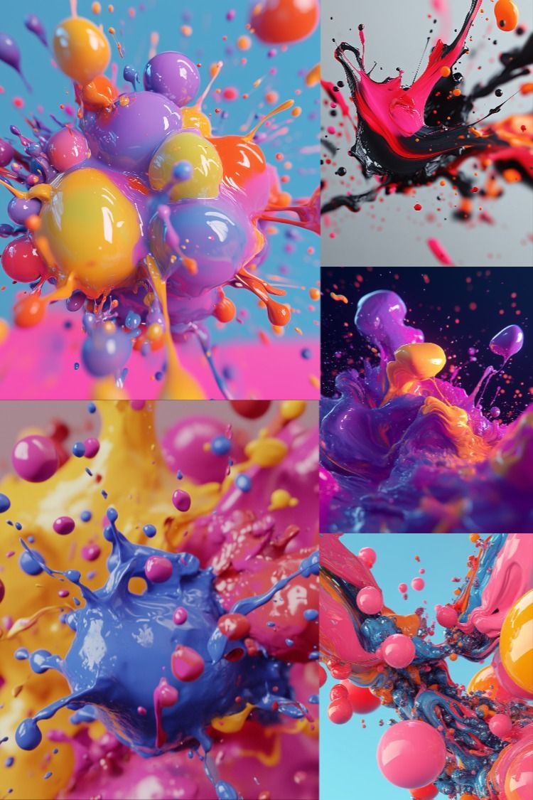 Paint Blobs - Stock Images