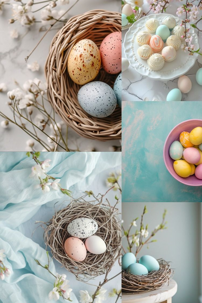 Easter Eggs Natural Beauty - Stock Images