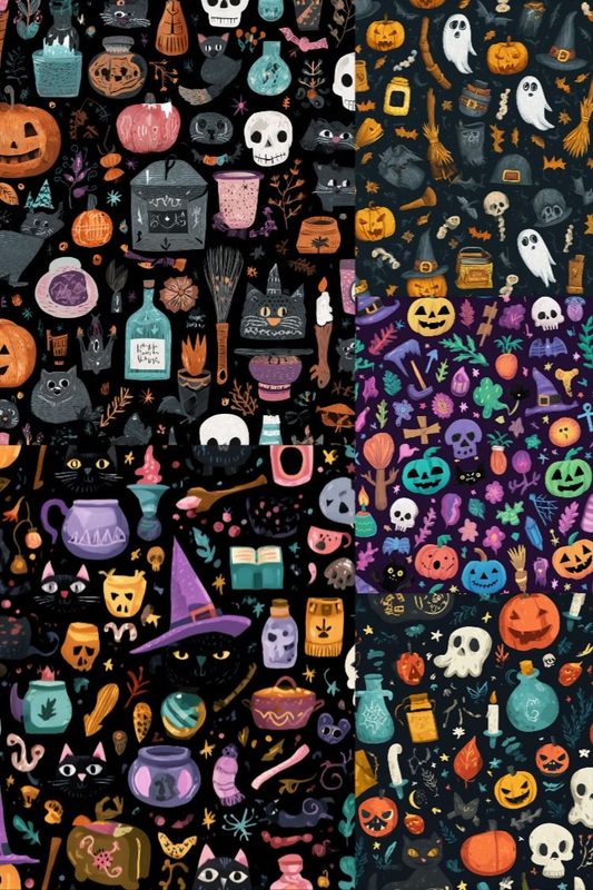 Halloween Patterns - Stock Images
