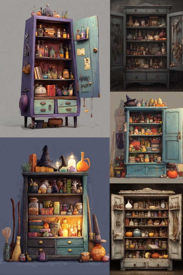 Witches' Cupboard - Stock Images