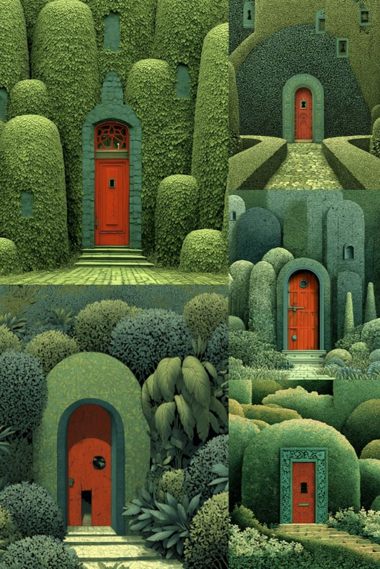 Secret Door - Stock Images