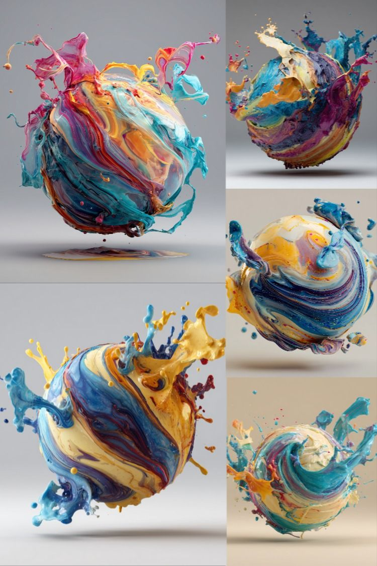 Plasticine Spheres - Stock Images