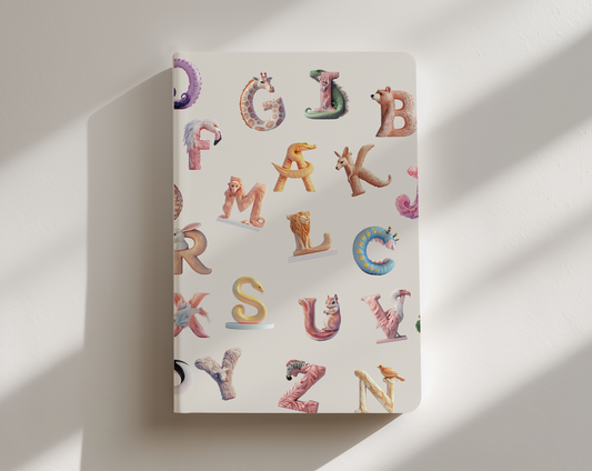 Animal alphabet journal notebook
