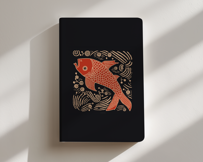 Stamped Fish journal notebook