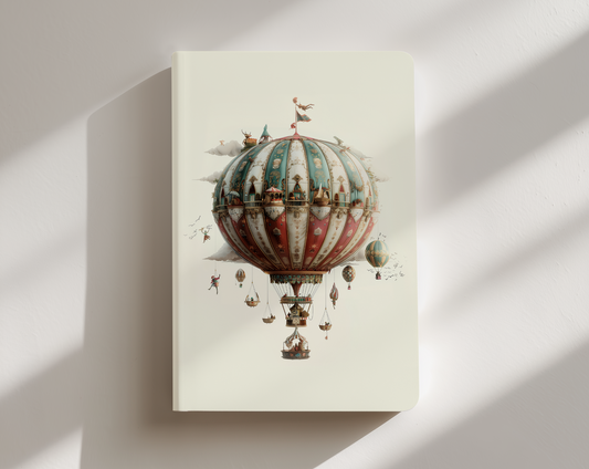 hot air balloons journal notebook