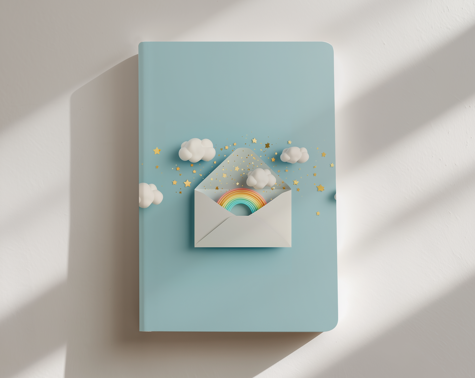 rainbow mail journal notebook