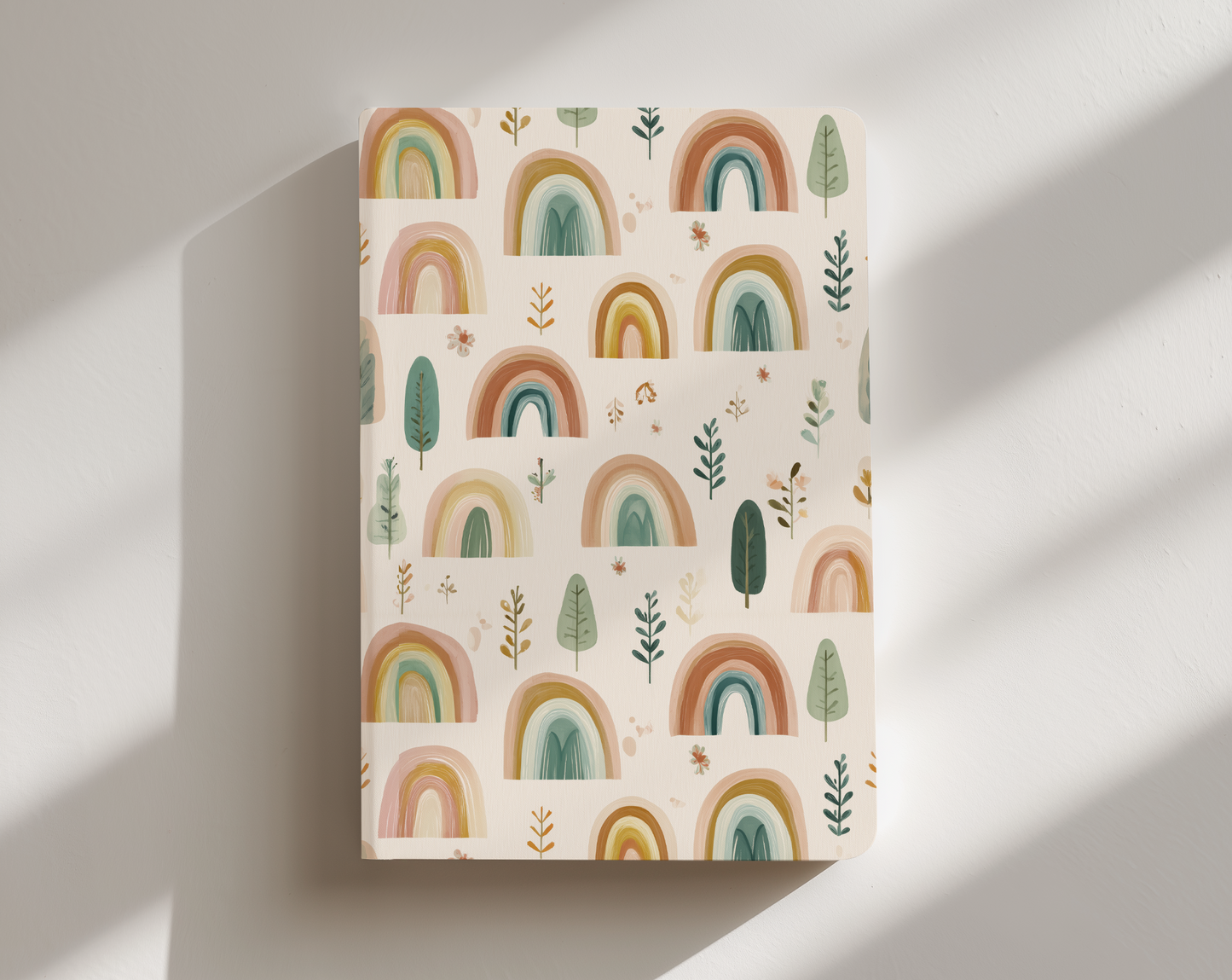 rainbow pattern - notebook journal