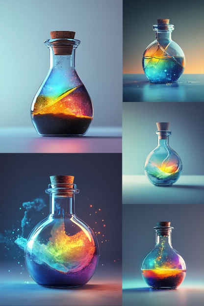 Magic Potions - Stock Images