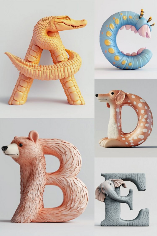 Animal Alphabet - Stock Images