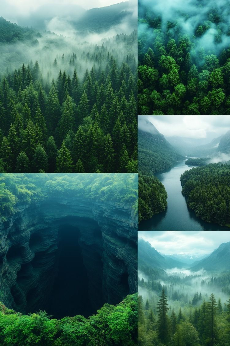 Deep Forest - Stock Images