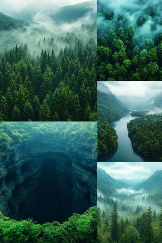 Deep Forest - Stock Images