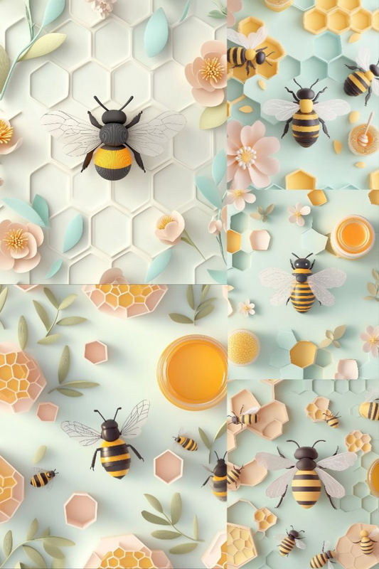 Honey Bees - Stock Images